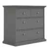 PARIS Chest of 4 Drawers in Matt Grey