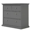PARIS Chest of 4 Drawers in Matt Grey - Image 12