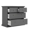 PARIS Chest of 4 Drawers in Matt Grey - Image 11