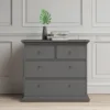 PARIS Chest of 4 Drawers in Matt Grey - Image 10