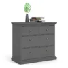 PARIS Chest of 4 Drawers in Matt Grey - Image 8