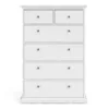 PARIS Chest of 6 Drawers in White - Image 16