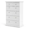 PARIS Chest of 6 Drawers in White - Image 15
