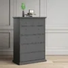 PARIS Chest of 6 Drawers in Matt Grey - Image 10
