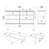 PARIS Chest of 8 Drawers in White - Image 8