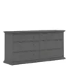 PARIS Chest of 8 Drawers in Matt Grey
