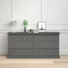 PARIS Chest of 8 Drawers in Matt Grey - Image 8
