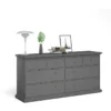 PARIS Chest of 8 Drawers in Matt Grey - Image 9