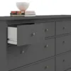 PARIS Chest of 8 Drawers in Matt Grey - Image 7