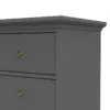 PARIS Chest of 8 Drawers in Matt Grey - Image 6