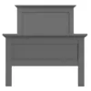 PARIS Single Bed (90x200) in Matt Grey - Image 9
