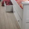 PARIS Underbed Storage Drawer for Single Bed in White - Image 4