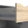 OSLO Sideboard - Small - 1 Drawers 2 Doors in White and Oak - Image 3
