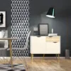 OSLO Sideboard - Small - 1 Drawers 2 Doors in White and Oak - Image 7