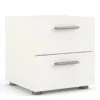 PEPE Bedside 2 Drawers in White Woodgrain