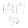 PEPE Bedside 2 Drawers in White Woodgrain - Image 5