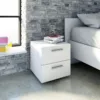 PEPE Bedside 2 Drawers in White - Image 5