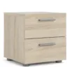 PEPE Bedside 2 Drawers in Oak