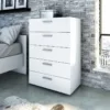 PEPE Chest of 5 Drawers in White - Image 6