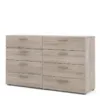 PEPE Wide Chest of 8 Drawers (4+4) in Truffle Oak - Image 11