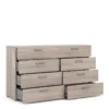 PEPE Wide Chest of 8 Drawers (4+4) in Truffle Oak - Image 10