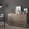 PEPE Wide Chest of 8 Drawers (4+4) in Truffle Oak - Image 9