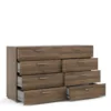 PEPE Wide Chest of 8 Drawers (4+4) in Walnut - Image 10