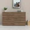 PEPE Wide Chest of 8 Drawers (4+4) in Walnut - Image 9