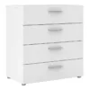 PEPE Chest of 4 Drawers in White