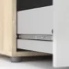 PEPE Chest of 4 Drawers in Oak and White High Gloss - Image 3
