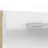 PEPE Chest of 5 Drawers in Oak and White High Gloss - Image 3