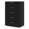 PEPE Chest of 5 Drawers in Black - Image 11