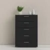 PEPE Chest of 5 Drawers in Black - Image 9