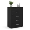 PEPE Chest of 5 Drawers in Black - Image 8