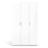 PEPE Wardrobe with 3 Doors in Oak and White High Gloss - Image 13