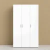PEPE Wardrobe with 3 Doors in Oak and White High Gloss - Image 10