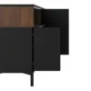 ROOMERS Sideboard 3 Drawers 3 Doors in Black and Walnut - Image 6