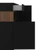 ROOMERS Sideboard 2 Doors 1 Drawer in Black and Walnut - Image 6