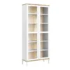ROOMERS Display Cabinet Glazed 2 Doors in White and Oak