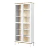 ROOMERS Display Cabinet Glazed 2 Doors in White and Oak - Image 10