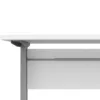 PRIMA Desk 150cm in White with Height Adjustable Legs with Electric Control in Silver Grey Steel Legs - Image 4