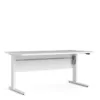 PRIMA Desk 150cm in White with Height Adjustable Legs with Electric Control in White