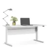 PRIMA Desk 150cm in White with Height Adjustable Legs with Electric Control in White - Image 6
