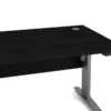 PRIMA Desk 150cm in Black Woodgrain with Height Adjustable Legs with Electric Control in Silver Grey Steel Legs - Image 6