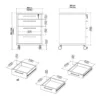 PRIMA Mobile Cabinet in Oak - Image 4