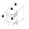 PRIMA Mobile Cabinet in Oak - Image 2