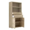 PRIMA Bookcase 2 Shelves with 2 Drawers and 2 Doors in Oak - Image 13
