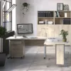 PRIMA Bookcase 2 Shelves with 2 Drawers and 2 Doors in Oak - Image 11