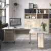 PRIMA Bookcase 1 Shelf with 2 Drawers + 2 File Drawers in Oak - Image 5
