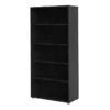 PRIMA Bookcase 4 Shelves in Black Woodgrain - Image 12